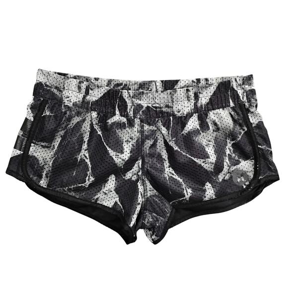 Hurley Running Shorts Size Medium Black and Gray Laser Perforated Fully Lined - Picture 5 of 9